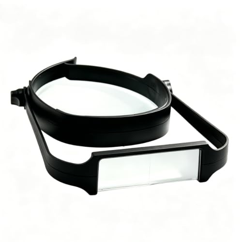 Headband Magnifier | Magnifying Headset with 1.6X-3.5X Lenses、Professional Head-Mounted Magnifier, Hands-Free Adjustable Head Magnifier for Jewelry Making, Watch Repair, Reading & Detailed Hobbies
