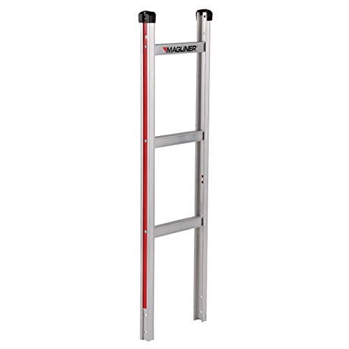 Magliner HMK53CUA45 Aluminum Hand Truck, Curved Back Frame, 60" Single Grip Handle, 18" x 7-1/2" Aluminum Diecast Nose Plate, 500 lb Capacity