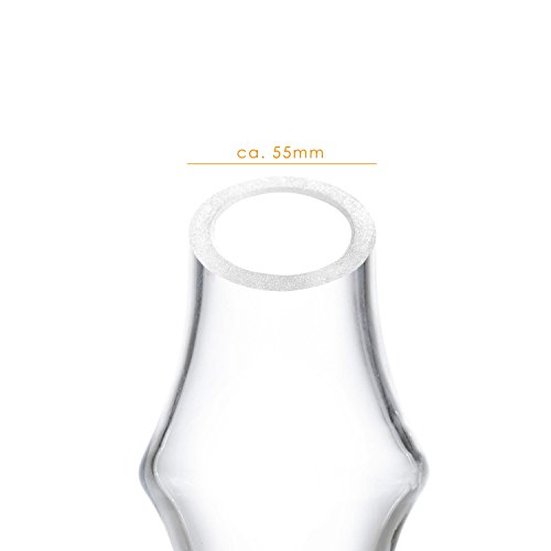 DILAW® Rubin Shisha Bowl Glas Ersatzglas Maße: Big Size Höhe: ca. 29 cm Bowl ohne Gewinde – Bild 5