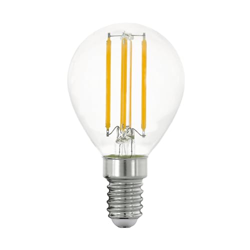 EGLO E14 LED Leuchtmittel, Energiesparlampe Energieklasse A, Energiespar Glühbirne 2,2 Watt, 470 Lumen, LED Lampe warmweiß, 3000 Kelvin, P45 Birne, Ø 4,5 cm