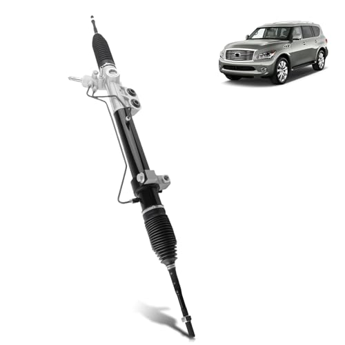 Hydraulic Power Steering Rack and Pinion Compatible with 2004-2015 Nissan Titan, 2005-2015 Armada, 2004 Pathfinder Armada, 2004-2012 Infiniti QX56, 5.6L OEM# 97-3023 26-3023