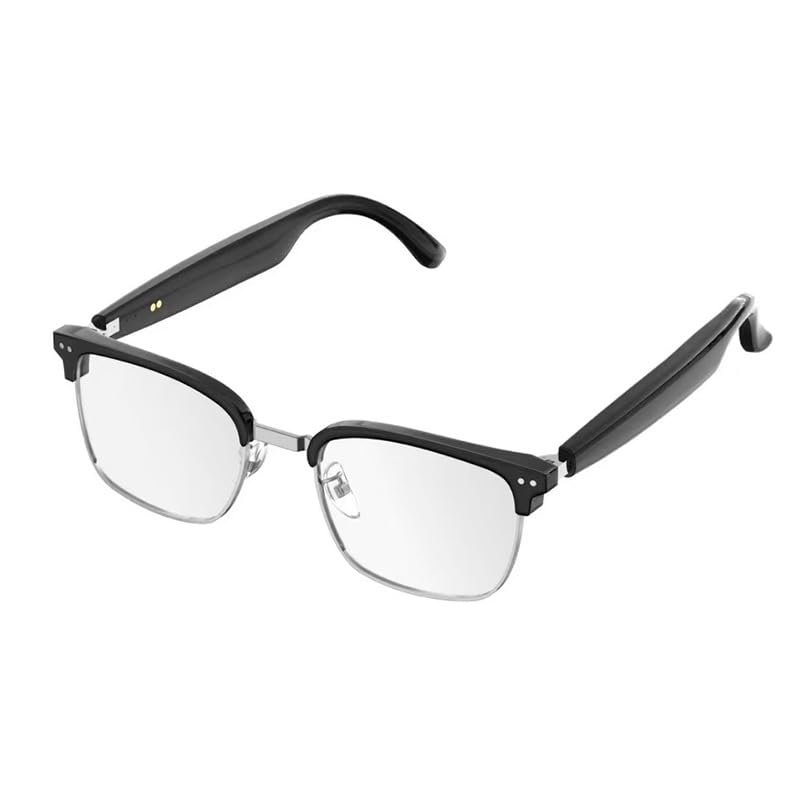 AI Smart Glasses Bluetooth Glasses for Men Women Translation Anti Blue Light Safety Glasses with Open Ear Speaker