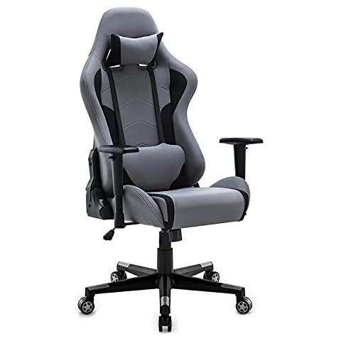 IntimaTe WM Heart Gaming Chair, Fabric Gaming Chair Breathable Racing Office Chair for Bedroom, Ergonomic Swivel High Back Recliner Computer Desk Chair Cover