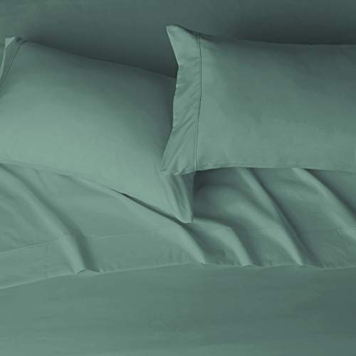 Image of Amazon Basics Lightweight Super Soft,Breathable Easy Care Microfiber 4-Piece Bed Sheet Set with 14-Inch Deep Pockets,Queen,Emerald Green,Solid,(Pack of 4)