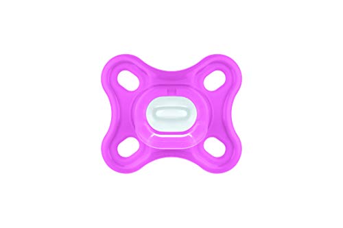 Mam Comfort Ciuccio In Silicone Per Neonato, Con Custodia Porta Succhietto, 0+ Mesi, Rosa