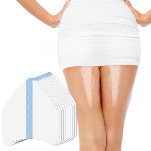 UEIOAVL Cinta y tape, 10 parches antirozaduras para muslos en forma de V almohadillas antirozaduras cinta protectora invisible para muslos