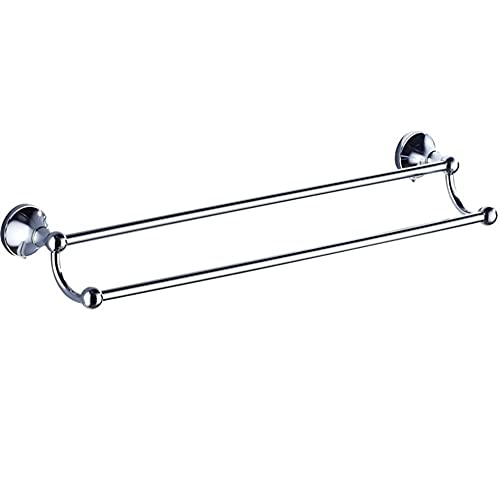 Rack serviette en laiton chromé FBSHAD double rail de style antique bronze pour hôtel