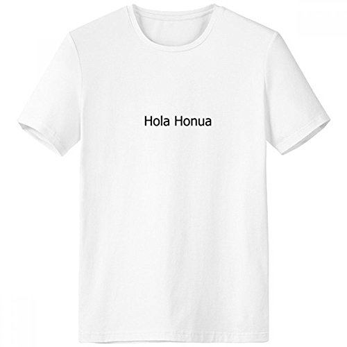 T-shirt ras du cou hawaïenne blanc sans étiquette contre les irritations