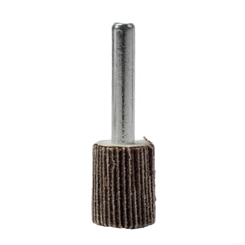 5 discos abrasivos de rueda de solapa de 16 a 40 mm de diámetro, ruedas de papel de lija de grano 80 para uso en taladros eléctricos, adecuados para molienda de metal y madera (16 mm)