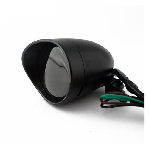 Luz Trasera de Motocicleta cromada roja con freno e intermitentes 5