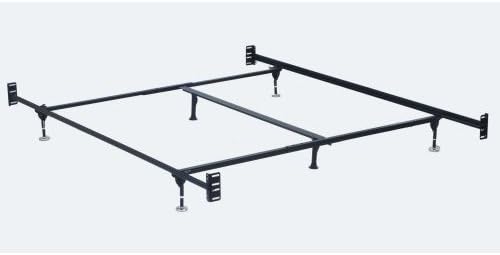 Queen / Eastern king size non adjustable style bed frame with glides with headboard / footboard attachment