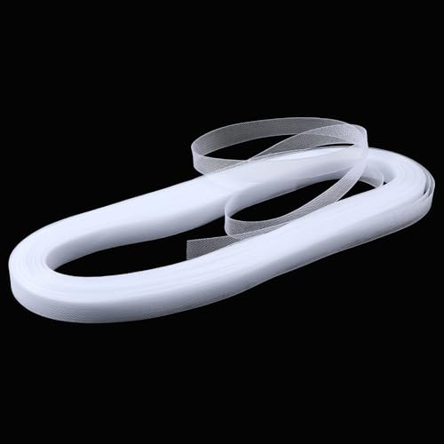 Elegaperma 100 Horsehair Braid for Sewing 1.5cm Yard Horsehair Braid for Wedding Dress Dance Formal Dress Skirt Boning Sew Shaping White
