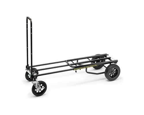 Rock-N-Roller R12STEALTH (All Terrain Stealth) 8-in-1 Folding Multi-Cart/Hand Truck/Dolly/Platform Cart/34" to 52" Telescoping Frame/500 lbs. Load Capacity, Black - Thumbnail 4