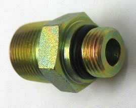 AF C3249-06-08-3/8 Male O-Ring Boss (9/16''-18 Threads) x 1/2 Male Pipe (.840''-14 Threads)