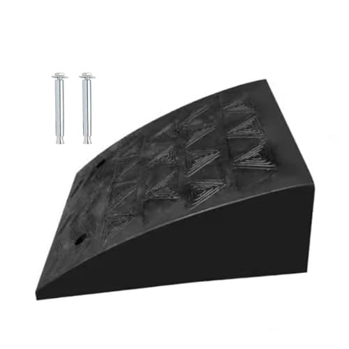 Rampa para bordillo de goma resistente 7.48 pulg altura miniatura 1