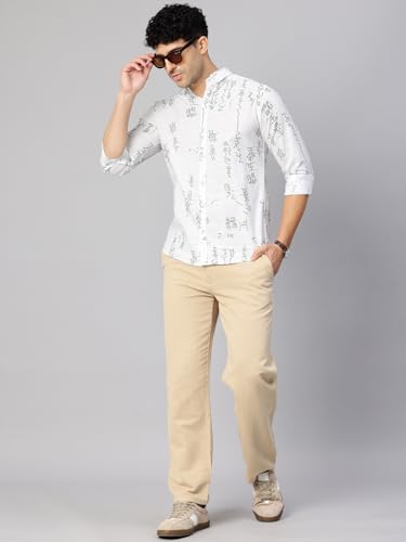 Image of Majestic Man Men's Stylish Unique Print Casual Shirt - Pure Cotton| Full Sleeve | Trendy & Comfortable