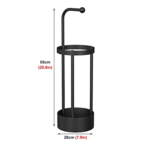 Porte-parapluie unique en forme de L pour optimiser les petits coins