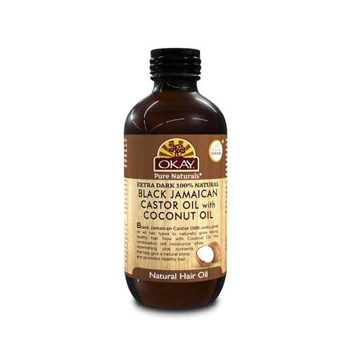 Okay Aceite de Oliva Black Jamaican Castor & Coconut Extra Dark 100% Pure 118ml