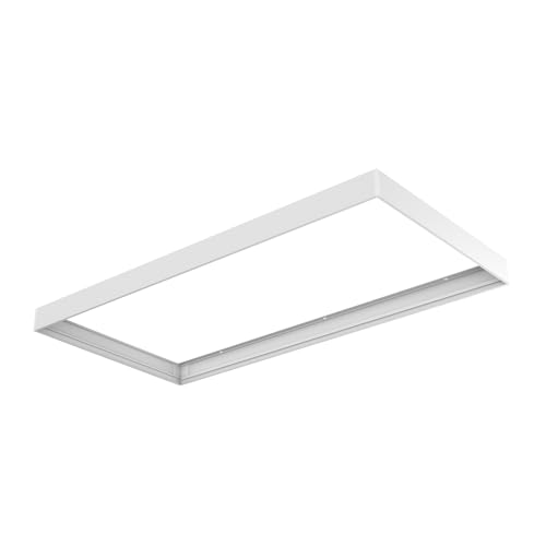 TRAXON LUXPOINT® Marco Superficie Panel LED 120x60 cm Blanco Aluminio – Kit de Montaje Techo Panel LED (Panel NO Incluido) (Superficie 120x60 cm)
