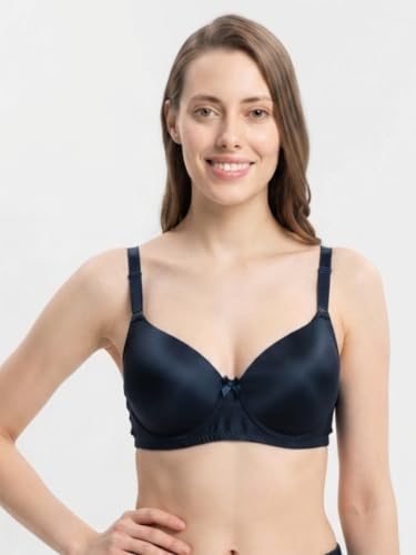 Image of GRECIILOOKS Bra for Woman Combo| Size 32-38 | Non Padded Bra for Woman | Wireless Everyday Bras for Women | Seamless Tshirt Bra's for Women Full Coverage