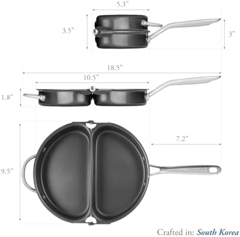 TECHEF - Frittata and Omelette Pan, Coated with New Teflon Select (PFOA Free) (Black), Made in Korea