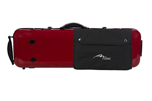 Geigenkoffer Fiberglass Safe Oblong 4/4 burgunderrot M-Case + Musiktasche