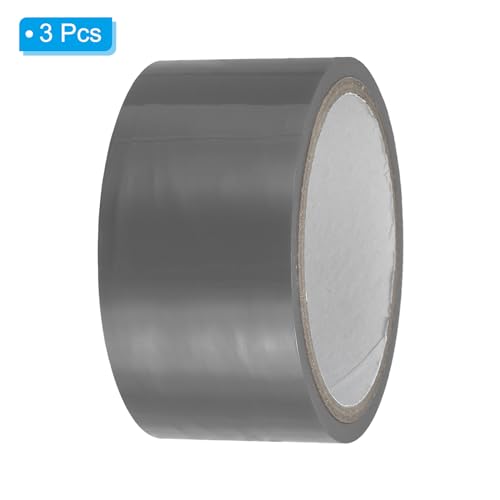 Image of PATIKIL Non Stick Static Tapes 2 in x 50 Ft, 3 Roll Duct Tape No Glue Electrostatic Adsorption Tape for Organizing Cables Securing Crafts, Silver