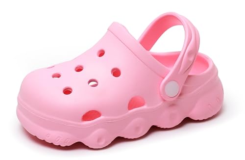 Image of INMINPIN Kids Cute Clogs Cartoon Garden Shoes Boys Girls Slides Slippers Indoor Outdoor Children Water Shower Beach Pool Sandals