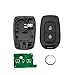 KMBZOCPER Car Key 2/3 Button 433MHz PCF7961M Fit for Renault Fit for Dacia Fit for Logan Fit for Lodgy Fit for Dokker(VA2)
