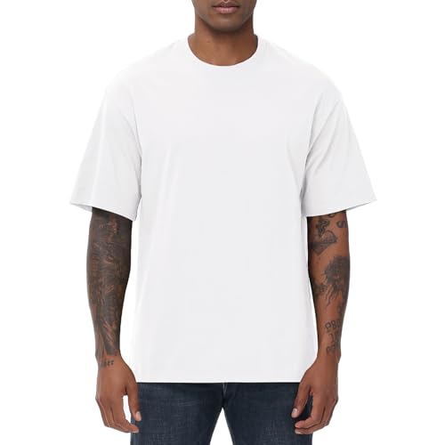 Mens Cotton T Shirts Short Sleeve Crew Neck Basic T-Shirt Essentials T-Shirts Crewneck Tees for Men