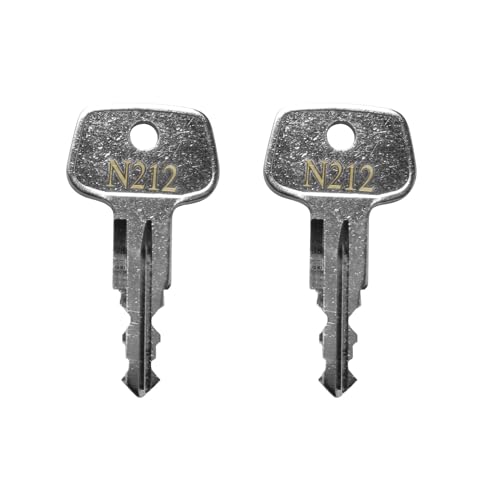VIDABTE N212 Errebi Replacement Key,Thule car roof rack replacement key for Yakima and Thule Ski,Cargo Box,Roof,Carrier Racks and Crossbars-Codes N212 [2 pcs]