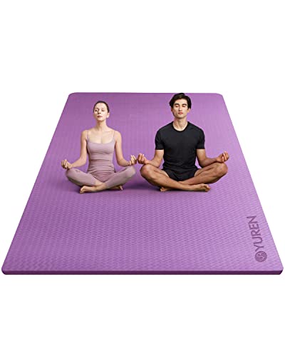 YUREN トレーニングマット 大きい 幅広 200CM X130CM 厚め20 Amazon | YUREN ヨガマット 折畳み 130CM × 200CM 幅広 10mm