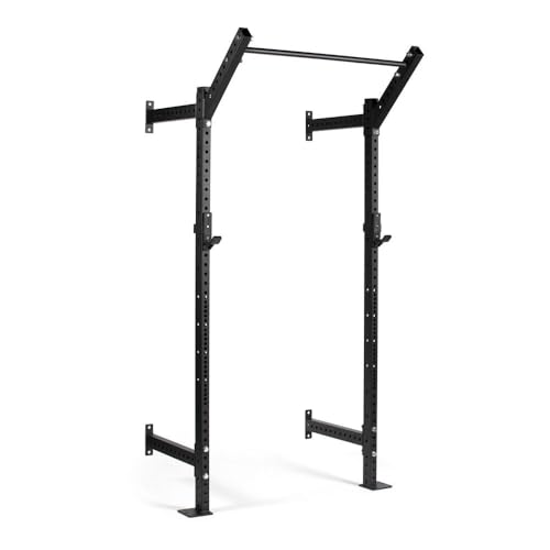 Titan Fitness T-3 Series Space Saving Rack 82-in. Tall 24-in. Deep Wall Mount