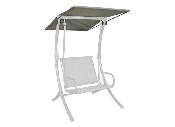 Angerer Balancelle de jardin Primetex Champagne avec barres de toit 100 x 145 cm
