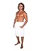 Price comparison product image Arus Men's Towel Wrap, 100% Turkish Organic Terry Cotton, White, P/S