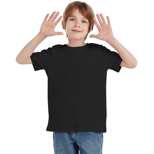 Image of Dreammonkey 2T-12Years Kids Cotton T-Shirt Short Sleeve Crew Neck Tshirt for Boys and Girls