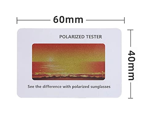 4 PCS Polarized Glasses Test Card,Polarization Sunglasses Tester, Polarized Glasses Check Paper Accessories4