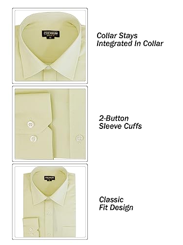 Galaxy by Harvic Boys Long Sleeve Casual Dress School Uniform Shirts (Big Boys, Little Boys)2