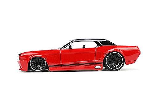 Jada Big Time Muscle 1:24 Ford Mustang 1965 die-cast rojo/negro miniatura 4