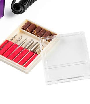 SGSG Apparecchio Elettrico per Trapano per Unghie per Pedicure per Trapano per Unghie per Gel per Manicure Rimozione cuticola Punte per Fresa Set Macchina per lucidatura per Pedicure