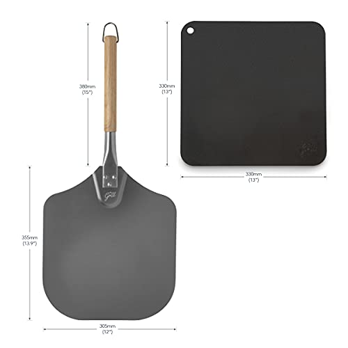 Pizza Steel Pro By Hans Grill | Xl (1/4" Thick) Square Conductive Metal Baking Sheet For Cooking Pizzas In Oven And Bbq | Bake And Grill Bread And Calzone #TOP3