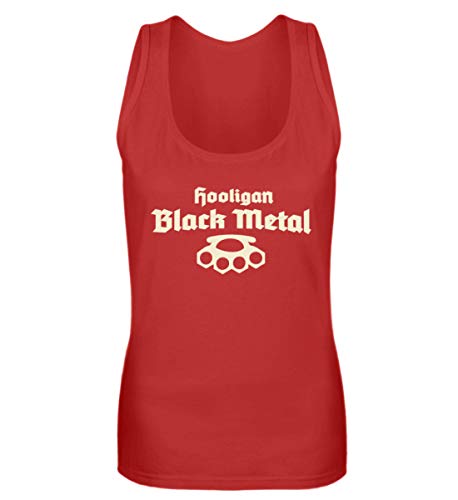 Débardeur femme rouge et noir vêtement rock gothique XL