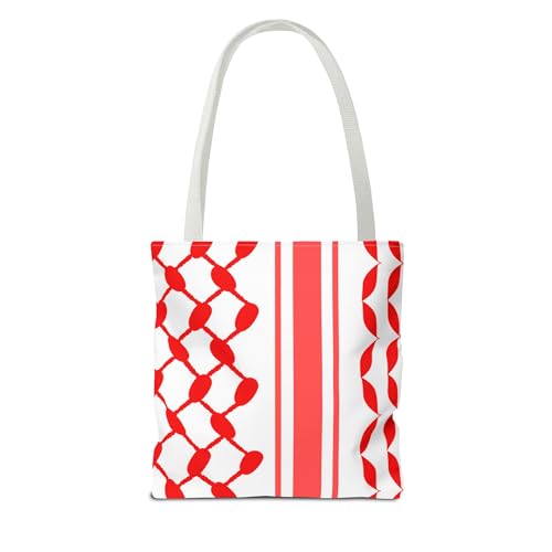 Palestine Keffiyeh Tote Bag - Free Gaza Reusable Shopping Bag, Eco Muslim Gift, Beach Gym Michigan Arab, Unique Palestinian2