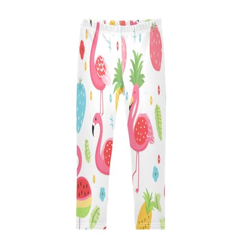 Toddler Girls Leggings Printed Yoga Pants Leggings Pineaplle Watermelon Flamingo for Kids