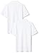 Amazon Essentials Boys' Uniform Short-Sleeve Pique Polo Shirts, 2-Pack White/White, Small