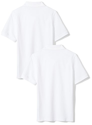 Image of Amazon Essentials Boys and Toddlers' School Uniform Short-Sleeve Pique Polo Shirts, Breathable Cotton, Button Closure
