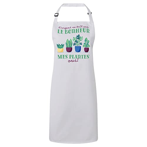 Tablier cuisine premium Fabulous Mes Plantes en coton robuste élégant