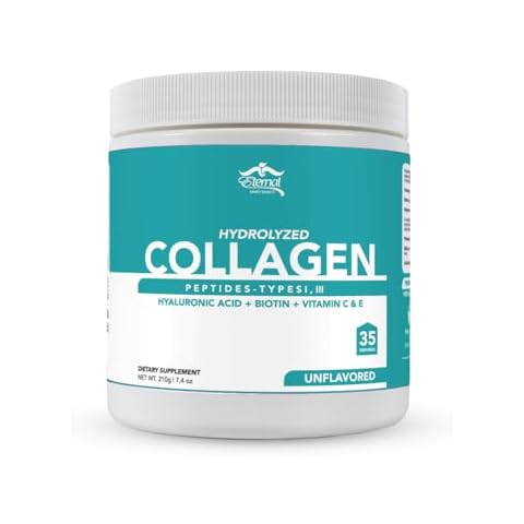Eternal Spirit Beauty Hydrolyzed Collagen Peptides: Type 1 & 3 with Hyaluronic Acid, Biotin, Vitamins C & E Cover