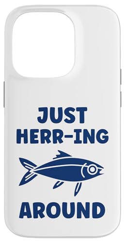 Small Cute Herrings Simple Minimalist Fish just Herring X}zP[X iPhone 14 Pro p