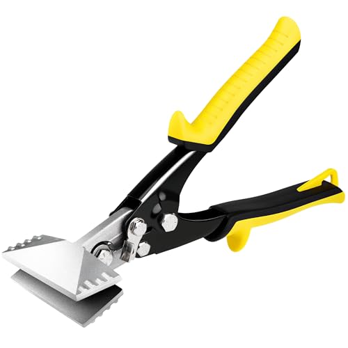 SLNIHAMS 3-Inch Sheet Metal Hand Seamer Tool Heavy Duty Sheet Metal Bender for HVAC Straight Jaw Bender with 1/4 Depth Mark CRV Steel Construction & Ergonomic Non-Slip Grip